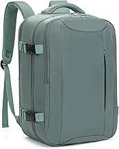 Travel Backpack Cabin Airplane for Ryanair Suitcase Cabin Bags with Luggage Organizer 3 Sets Travel Backpack Hand Luggage for Women Men 20L, green, Cabin Luggage