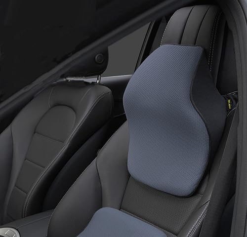 Miniatura 3 de VAIKAXY Almohada inmersiva para reposacabezas de coche, almohada para asiento de automóvil, almohada cómoda y transpirable de espuma de algodón con