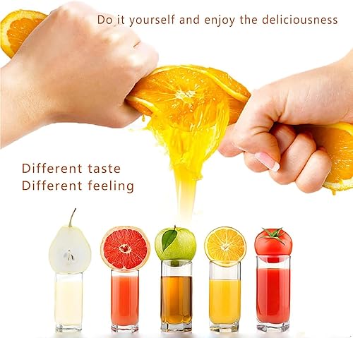 Miniatura 6 de Exprimidor eléctrico de cítricos, máquina exprimidora de naranjas con alto rendimiento de jugo Exprimidor de pomelo de lima manos libres de acero