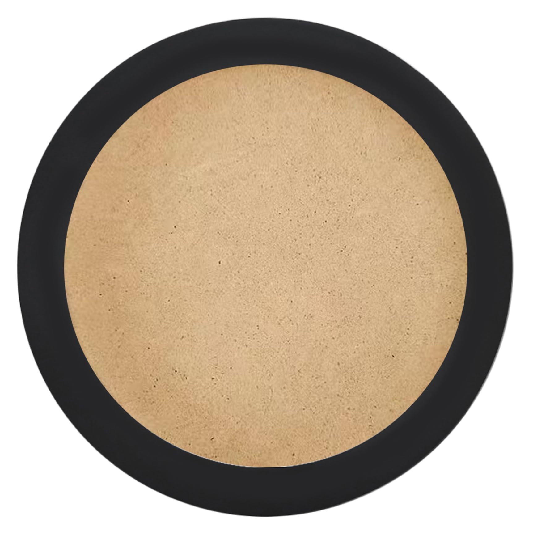 Hilai Picture Frames Round Wooden Picture Frame 12 Inch, Vintage Circular Photo Frame for Wall Hanging Decor in Living Room Bedroom, Black