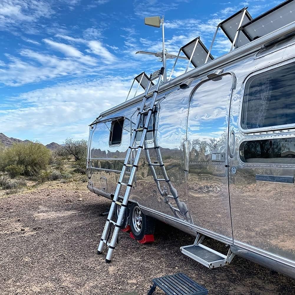 Multifunctional Telescopic Ladder for Rooftop/RV Rooftop, Multi-Use Non-Slip Heavy Duty Extendable & Collapsible Ladder, Extension Ladder Folding Step, 330 lbs Load(6.6m/21.6ft)