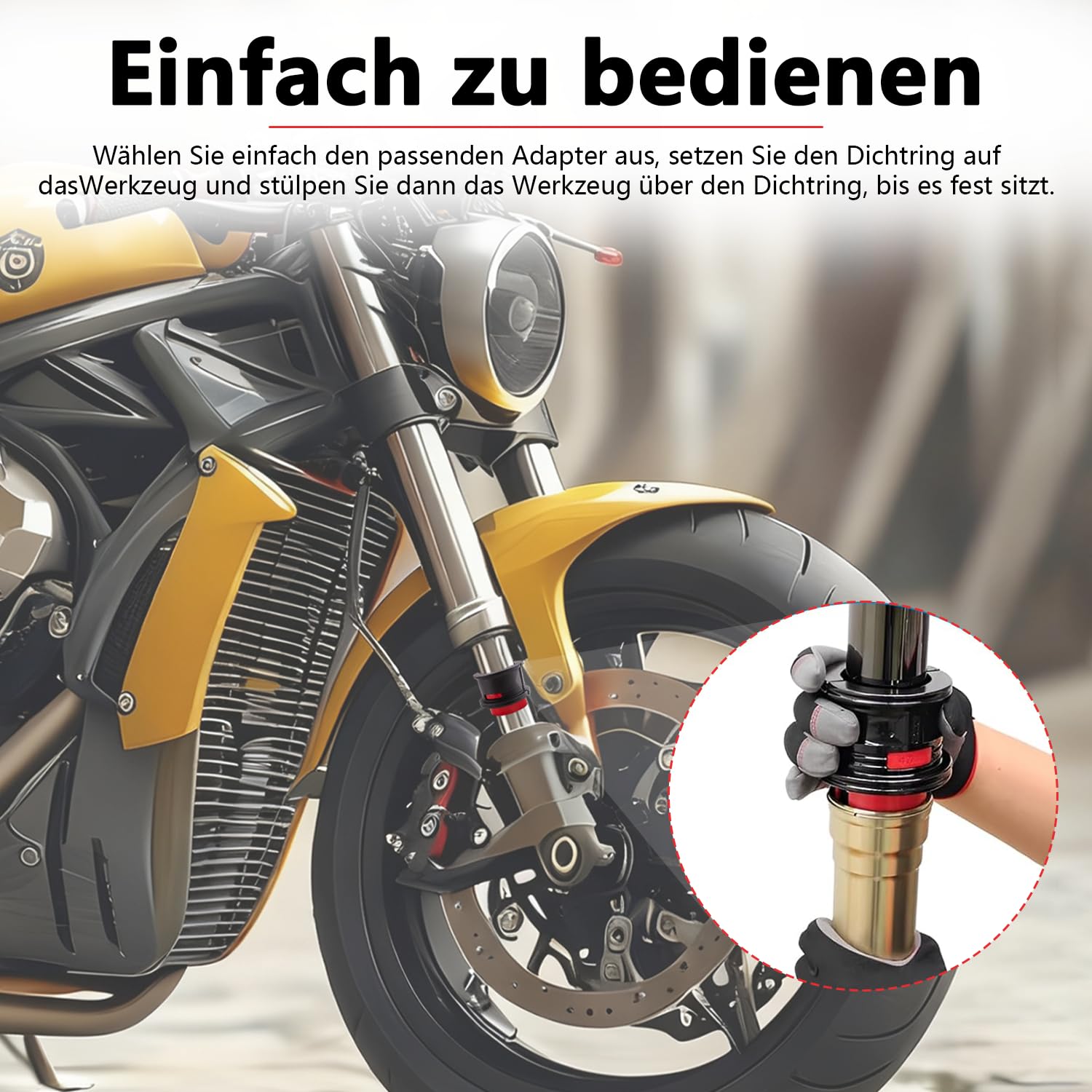 Gabeldichtungstreiber Motorrad Gabel Werkzeug Gabelsimmerring Eintreiber 35-50mm