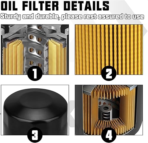 Miniatura 4 de Filtro de aceite para Suzuki Eiger 400 LTA400, V-strom 650 DL650 1000, SV650, Kingquad 400 450 500 750, Boulevard C50 C90 M109R M50, Intruder 800,