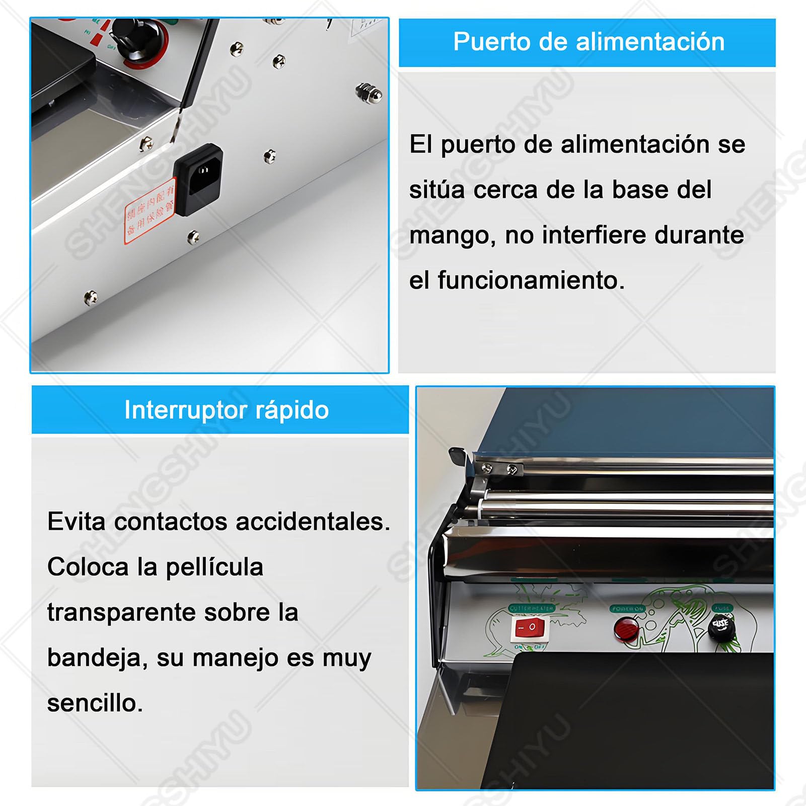 Máquina Envolvedora Manual para Envasado de Alimentos