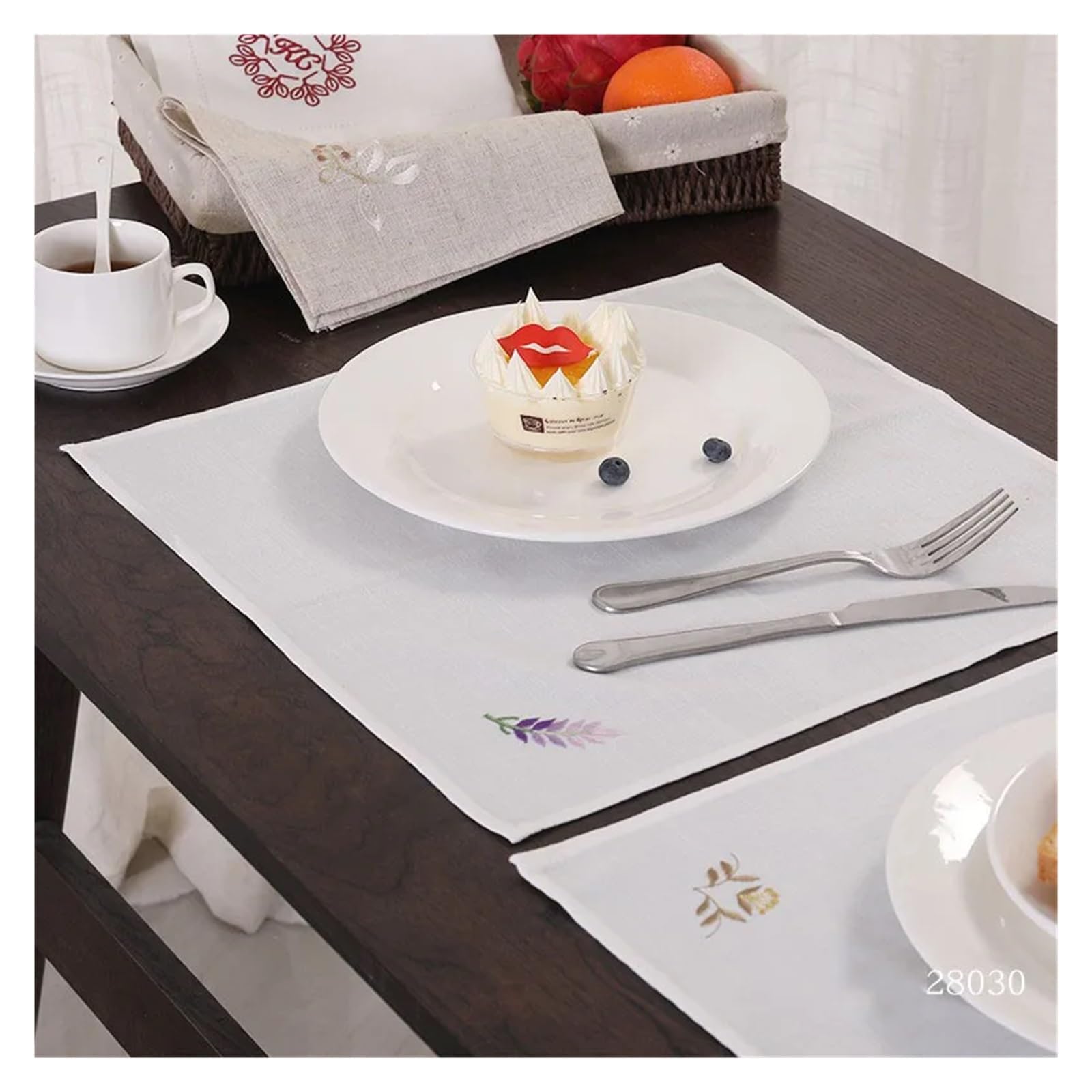 6 stücke Bestickte Servietten Aus Baumwolle Und Leinen Benutzerdefinierte Abendessen Tuch for Cocktail Bankett Party-Events Hochzeit Esstisch Dekoration