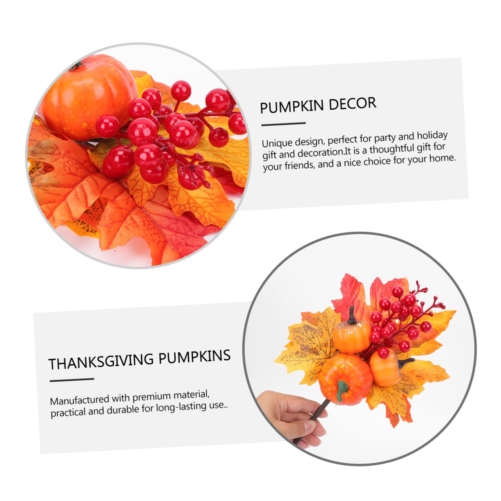 Cabilock 9stücke Künstliche Kürbis-Dekoration Für Zuhause Herbst Und Halloween-deko Für Innen Und Außeneinsatz Wetterfest Und Langlebig