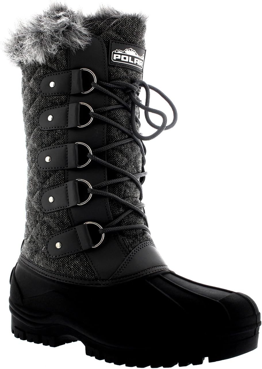 POLAR Womens Waterproof Tactical Mountain Walking Snow Knee Boots - Image 3