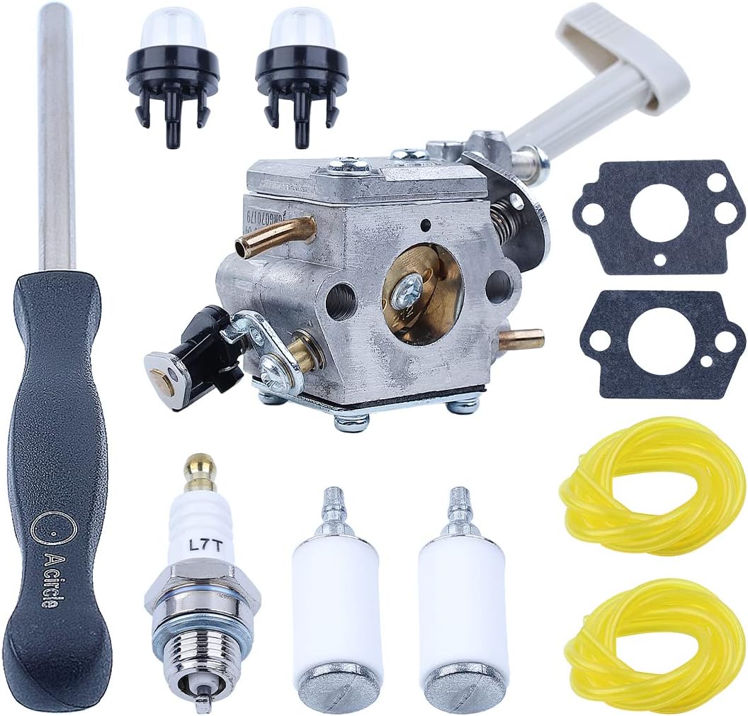 Carburetor Fuel Line Filter Kit for RY08420 RY08420A Blower Backpack 3080 540 79, 308054079 w Spark Plug Adjustment Tool