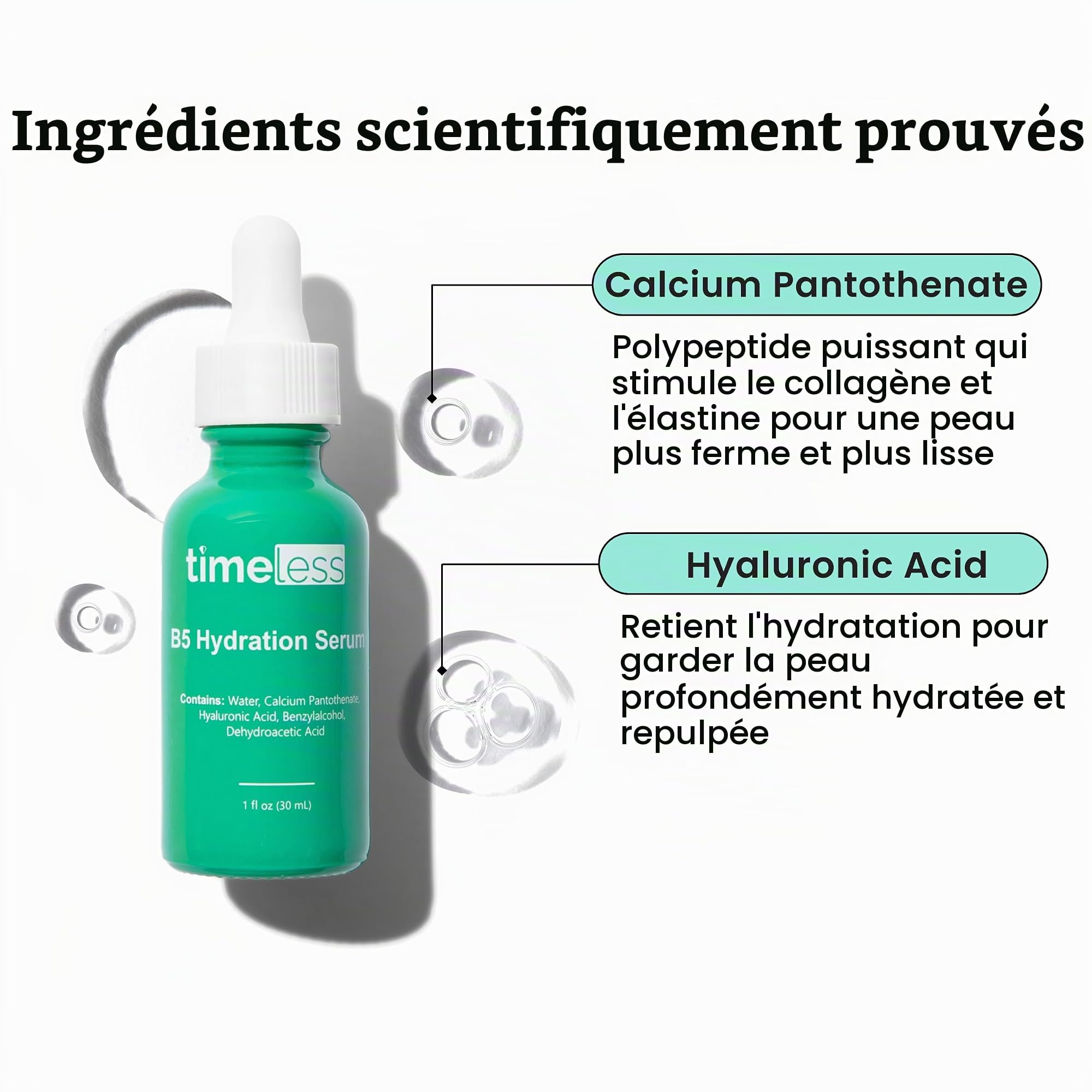 Timeless Vitamin B5 Hydration Serum For Unisex 1 oz Serum