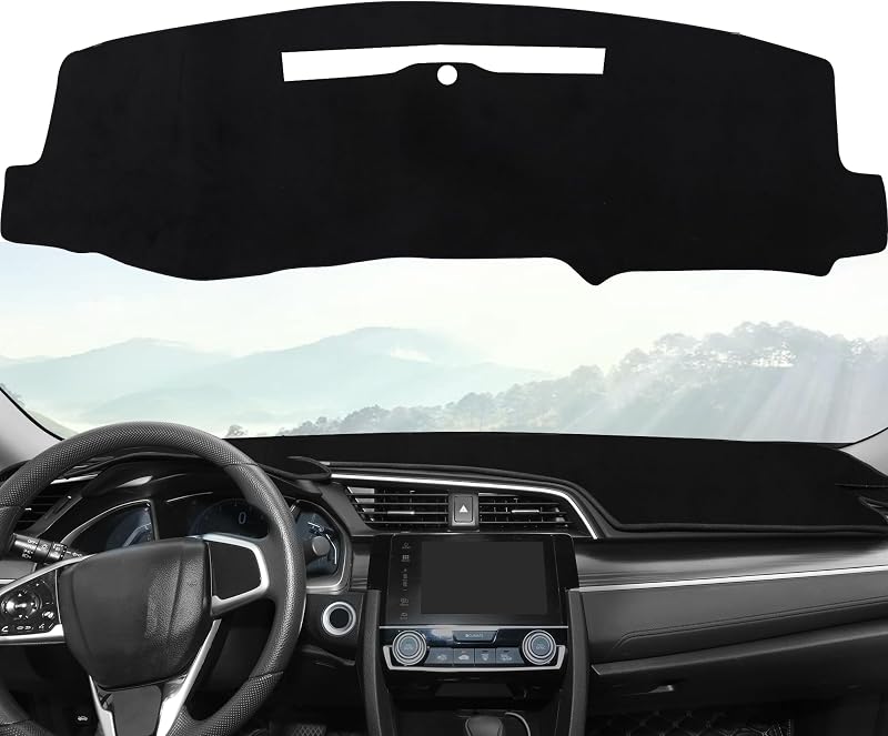 Capa para Painel sob Medida Fannyc para Chevrolet Silverado 2014–2019 em Flanela Preta