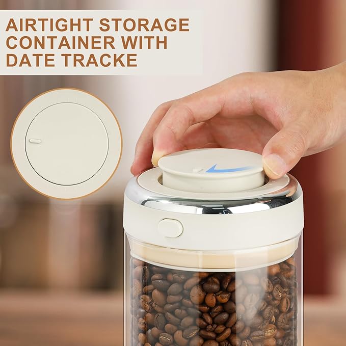 Contenedor de Almacenamiento de Café Hossejoy 1.7L con Válvula CO2 miniatura 4