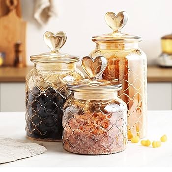 最終お値引き◆ インテリアのアクセントに素敵 ♩◆　陶器のクッキージャー Amazon｜Aeroorフローラルセラミッククッキージャー 密閉蓋付き