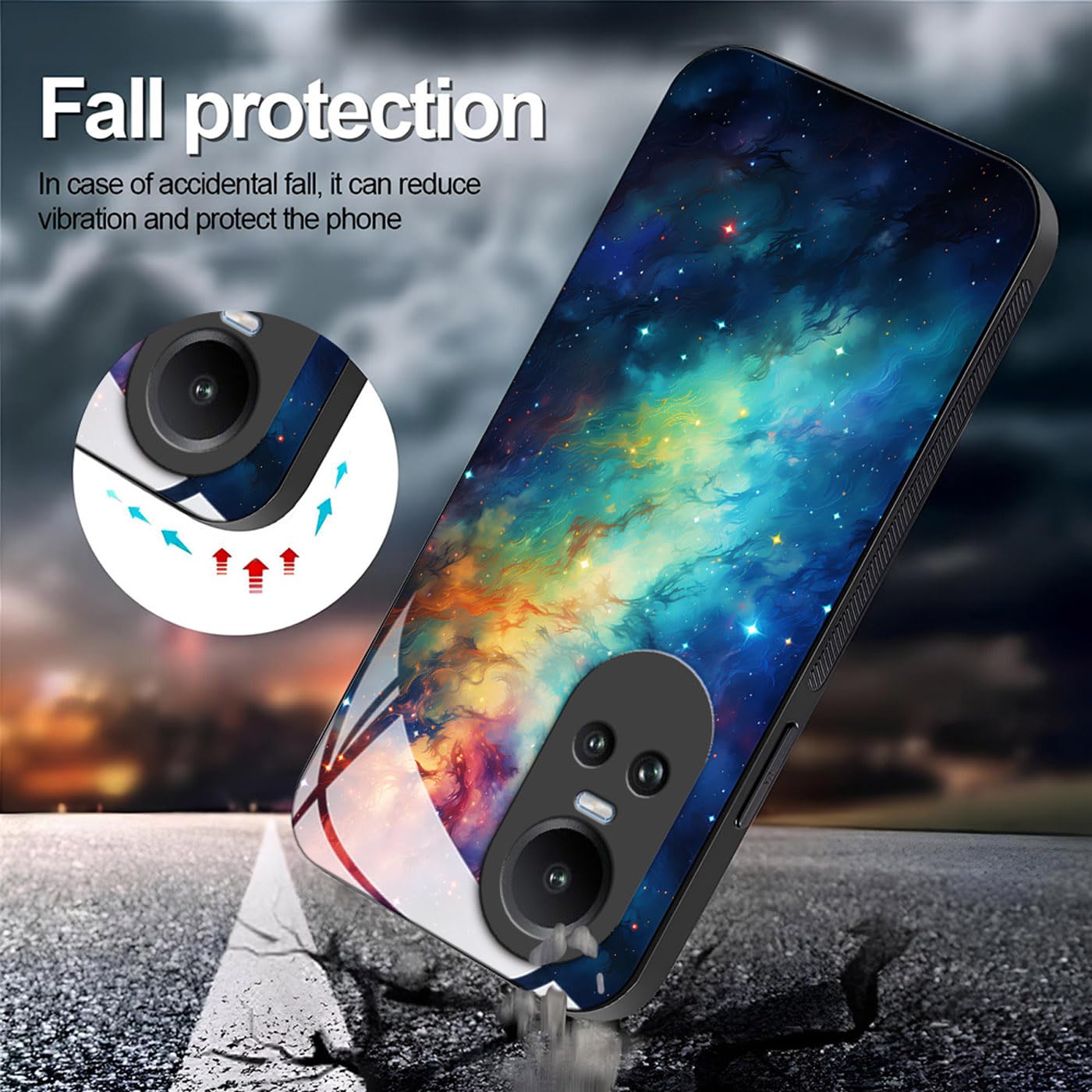 GOKEN Custodia Oppo Reno 10 5G / Reno 10 Pro 5G - TPU Silicone Rosa Con Bordi Dorati