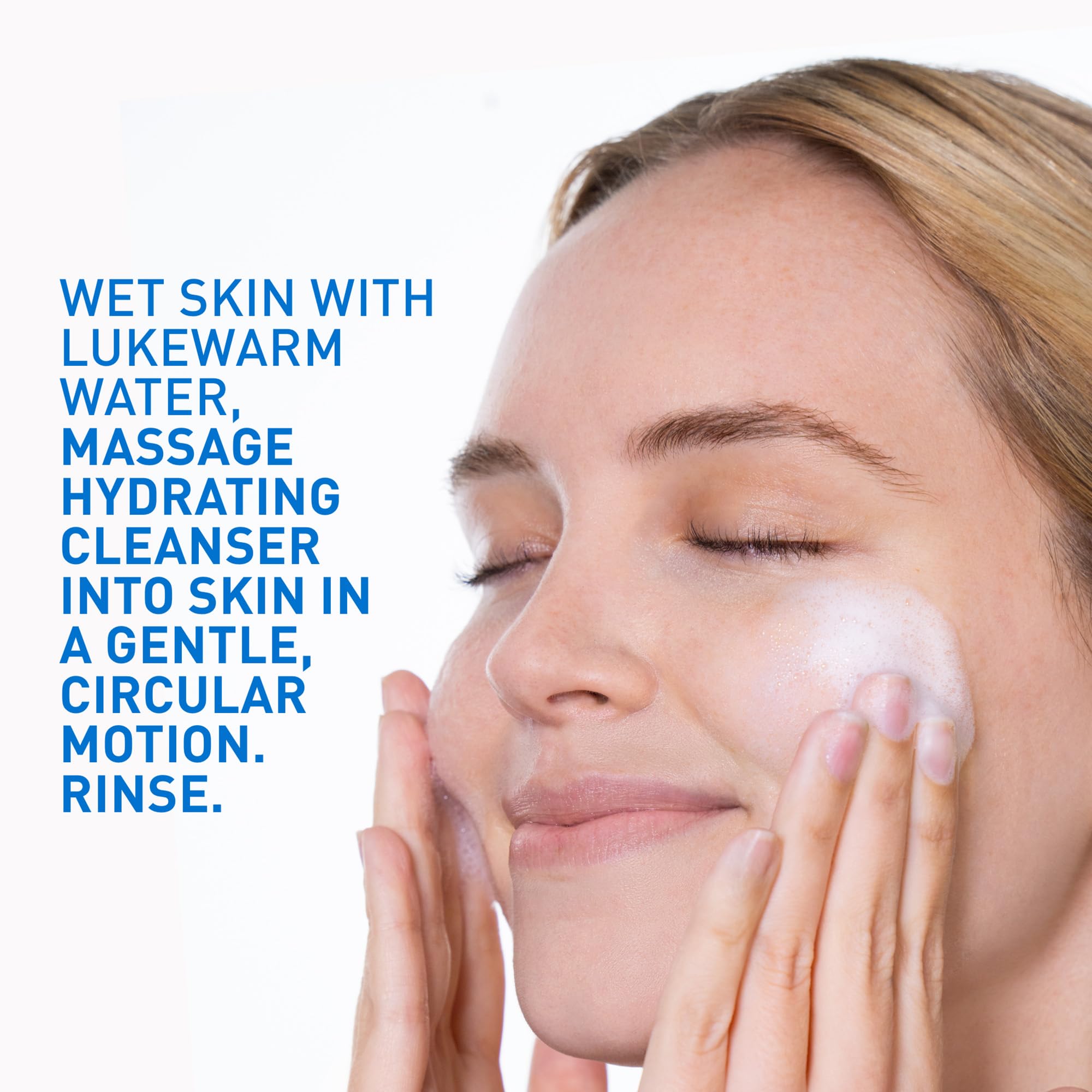 Schiuma Detergente Viso 473ml con Ceramidi, Niacinamide e Acido Ialuronico - Ipoallergenica e Senza Profumo per una Pelle Pulita e Idratata