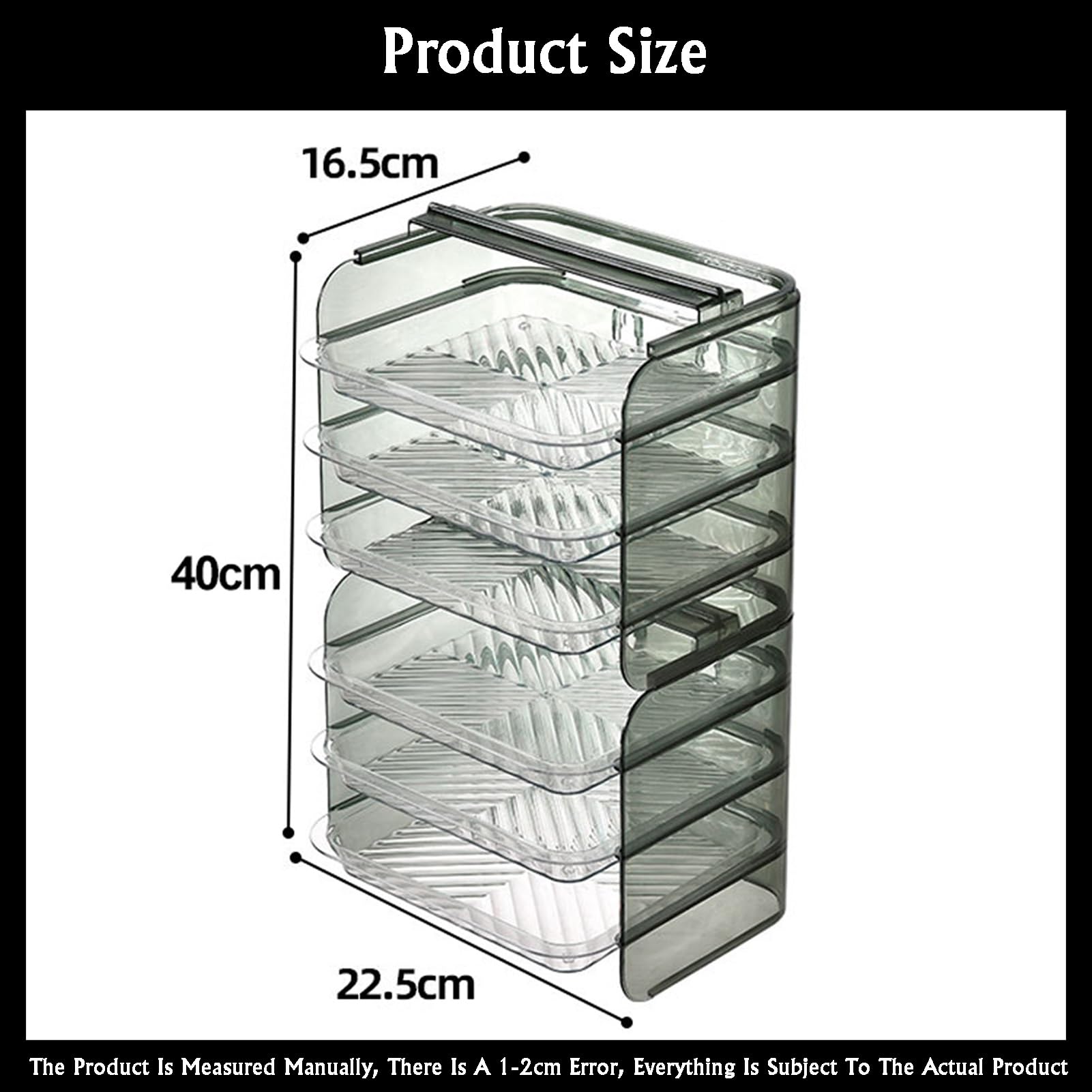 Estante De Almacenamiento De Alimentos De Varios Niveles, Bandeja Multicapa For Preparar Frutas Y Verduras, Estante For Artículos Diversos De Cocina, For Cocinas Y Restaurantes.(6tier)