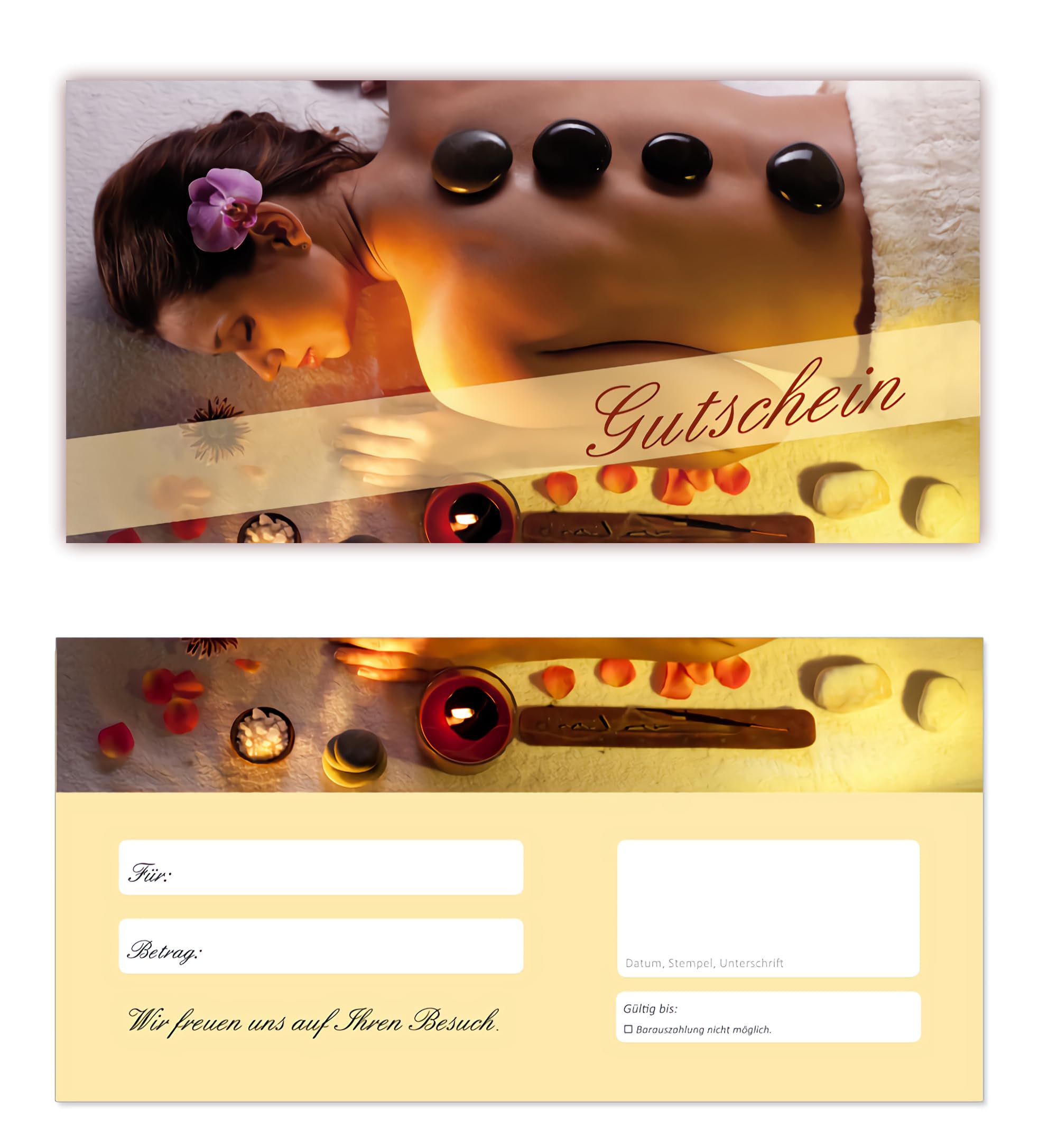 Geschenkgutscheine (Wellness-602) - Gutscheinkarten Gutscheine für Bereiche Wellness, Erholung, Entspannung oder Kosmetik und Reisen (200)