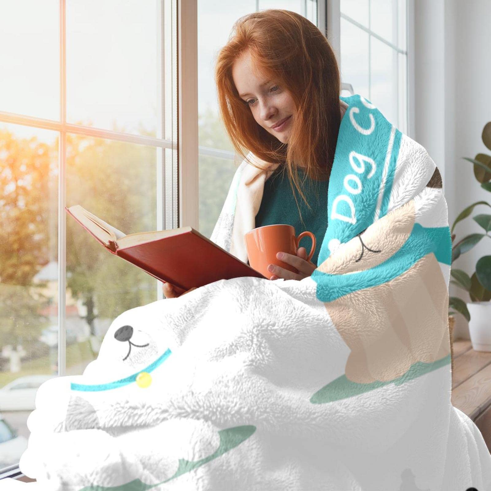 Manta de forro polar para sofá, sofá o cama, acogedoras mantas suaves y acogedoras para perros, colección 01