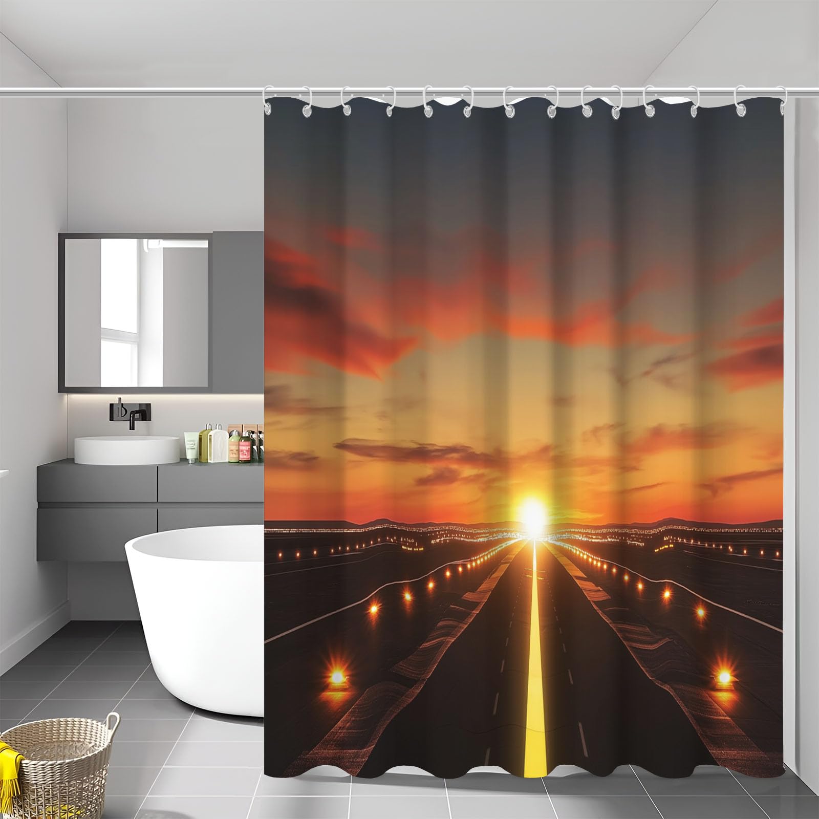 Rideau de douche 150 x 180 cm au tissage polyester de haute qualité