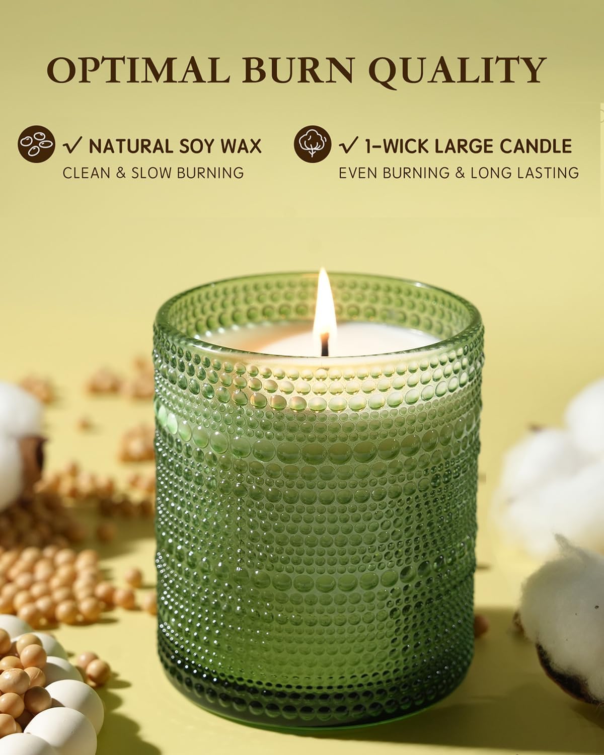 Balsam Cedar Scented Candles for Christmas Decor, Soy Scented Candle for Home Large Jar Candle, Aromatherapy Candle Over 60 Hours Christmas Candles Ideal Holiday Gift - Image 6