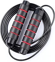 Vista 9 de Redify Cuerda de saltar, cuerdas de saltar para fitness, para mujeres, hombres y niños, cuerda de salto de velocidad para entrenamiento