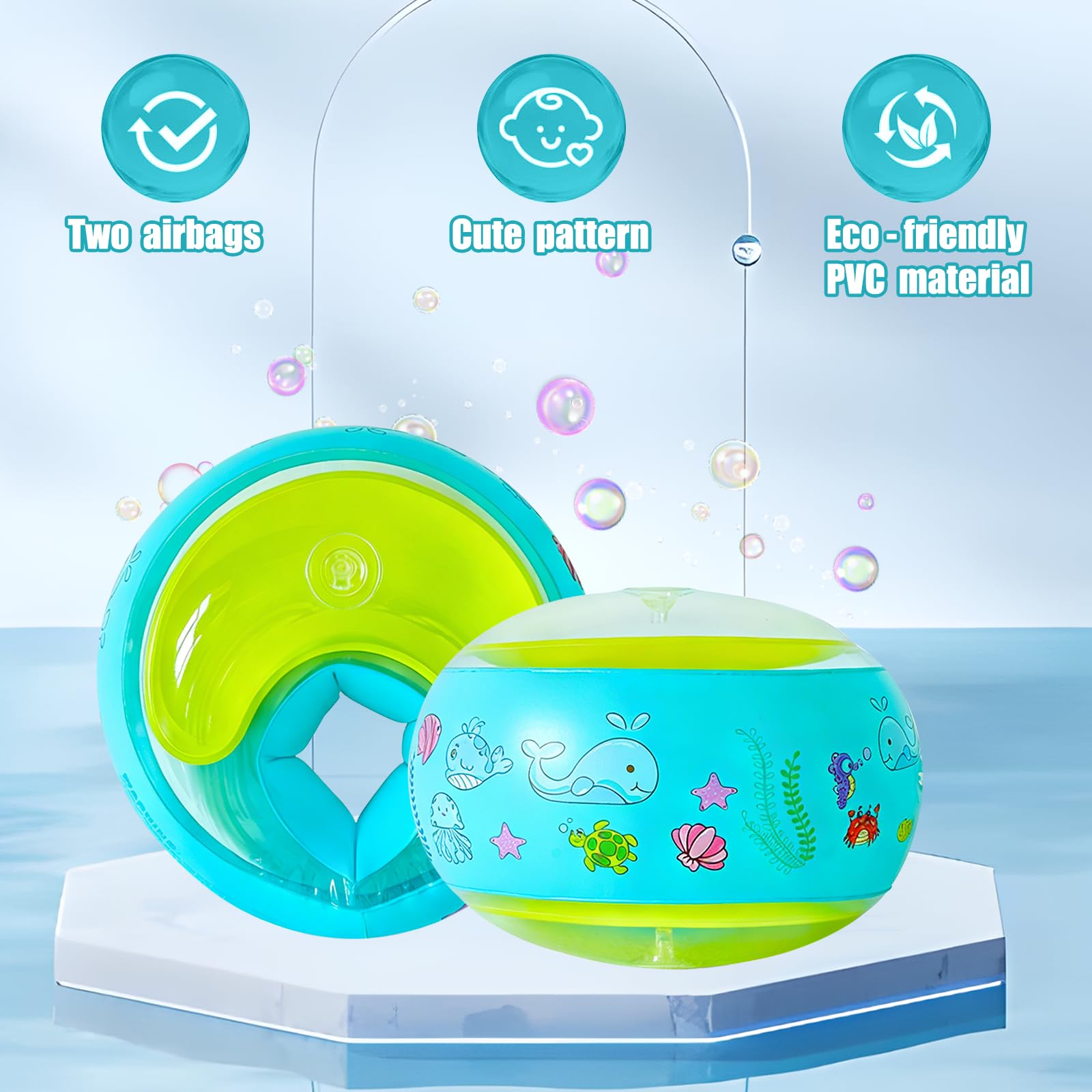 Braccioli Bambini,Swim Braccioli 3-6Anni,design elegante, modello di cartone animato per nuotare e allenarsi, Bracciolis per Adatti a bambiniss con Peso 11-30kg