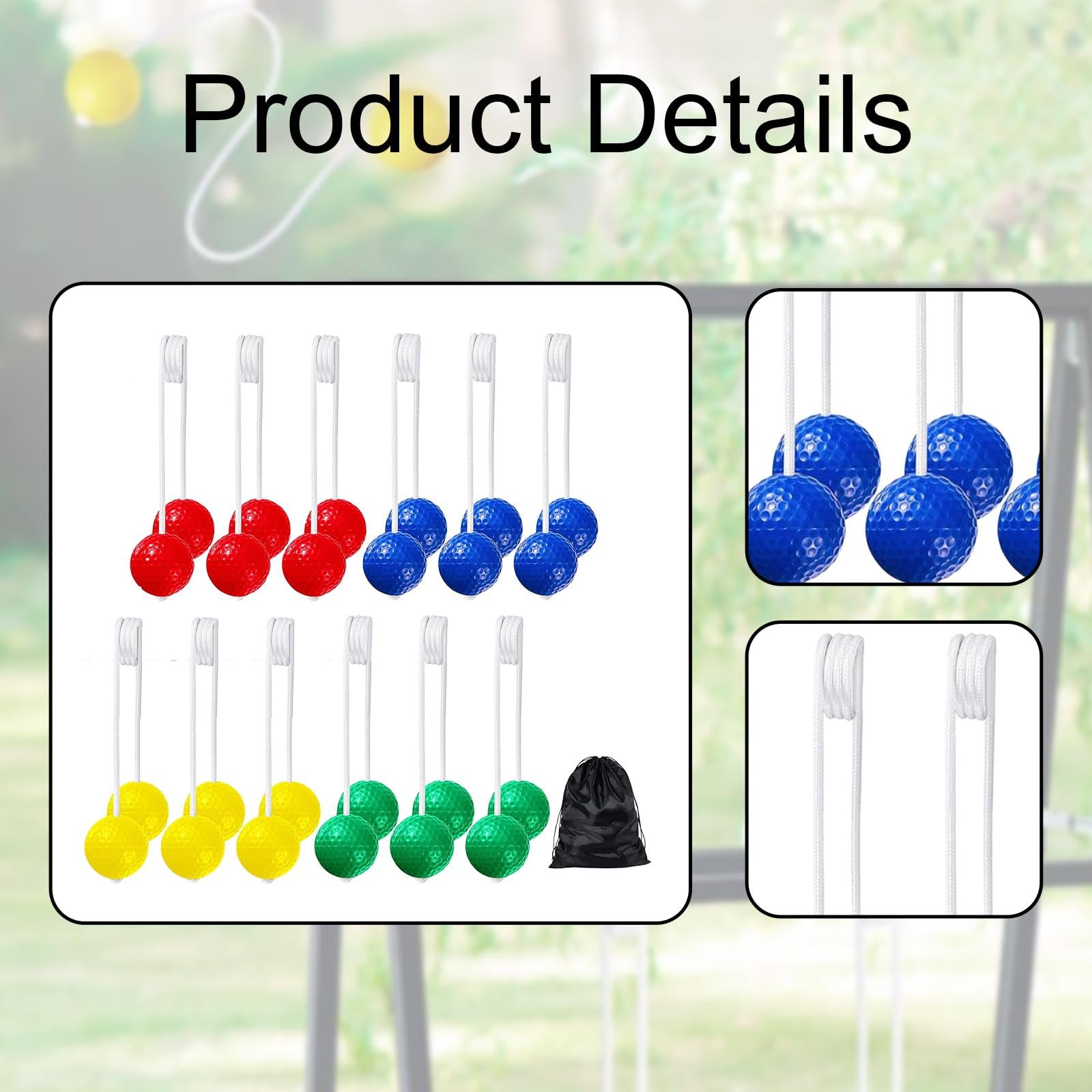 Set di 12 Palline a per Allenamento di Gioco, 42 Mm, per Prato, Club Sportivi Indoor/Outdoor