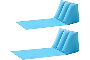 2 Pack Inflatable Beach Loungers for Leisure and Relaxation