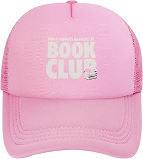What HAPPENDS at Book Club Hat Funny Trucker Hats Men Baseball Hat Funny Birthday Gifts