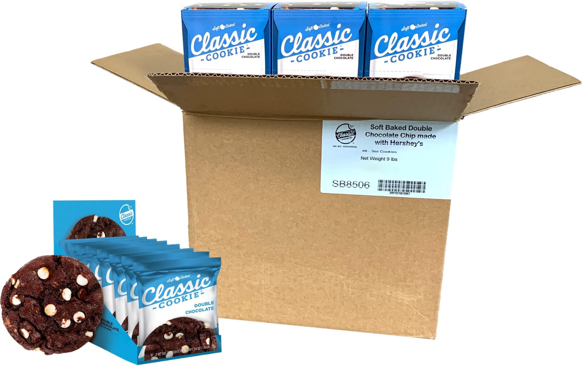 Classic Cookie Soft Baked Cookies, 8 Individually Wrapped Cookies Per Box
