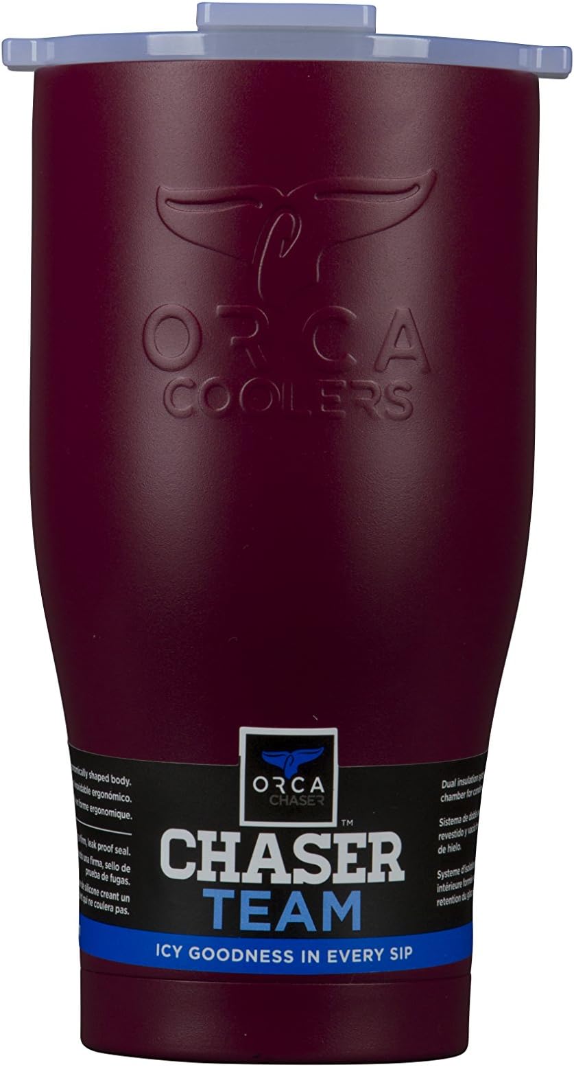 ORCA Chaser Cup, Dark Maroon/White, 27 oz