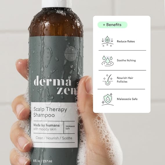 Dermazen Scalp Therapy Shampoo For Flakes, Itching & Scalp Relief | 8oz