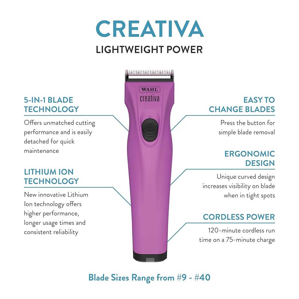 WAHL creativa コードレス動物用クリッパー Amazon.com: Wahl Professional Animal Creativa Cordless Dog