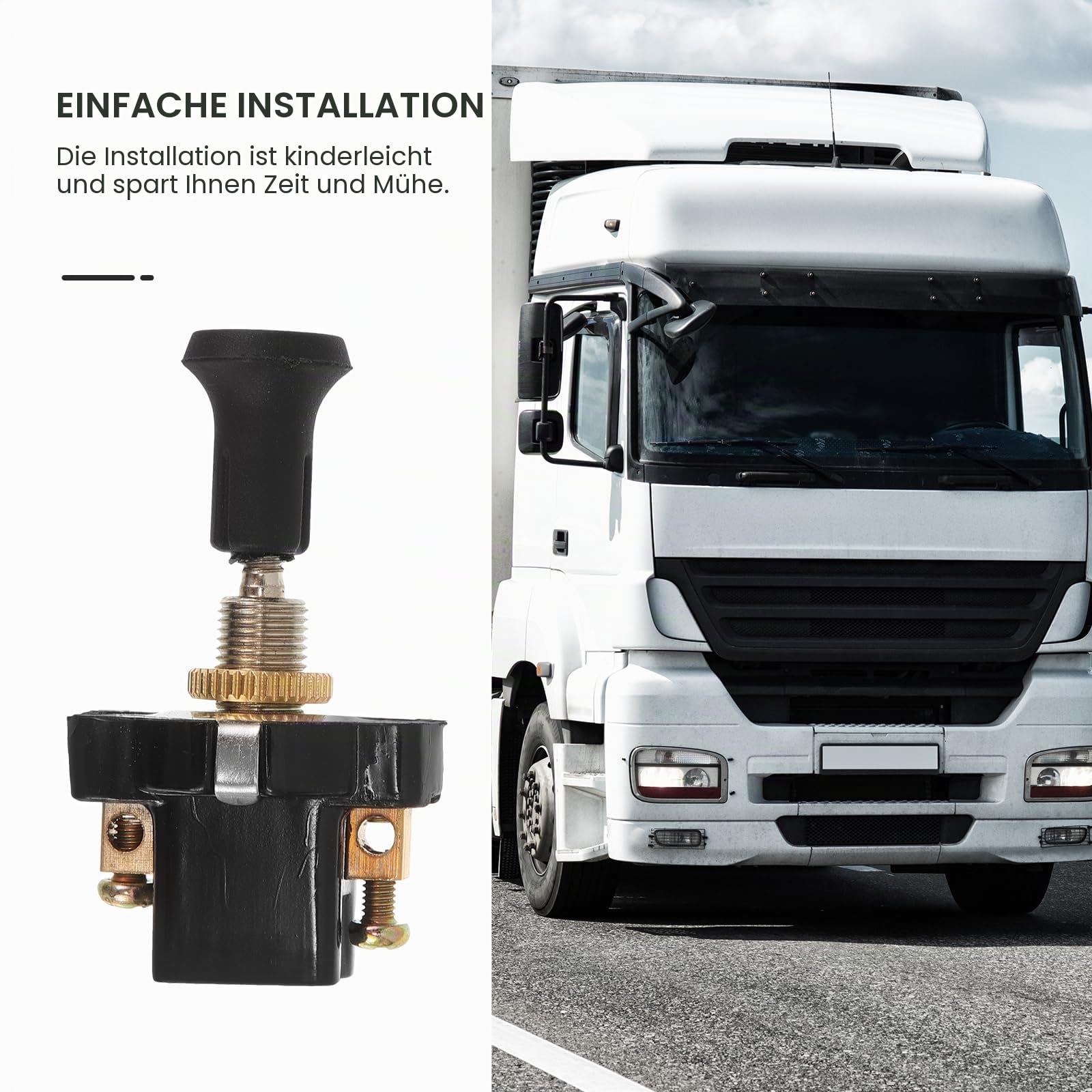 OUNONA Universal 12V 24V Scheinwerferschalter Zugschalter Für Auto Und Motorrad Mit Robustem Metall-Pvc-Abs Gehäuse Einfacher Einbau Und Vielseitige Anwendung