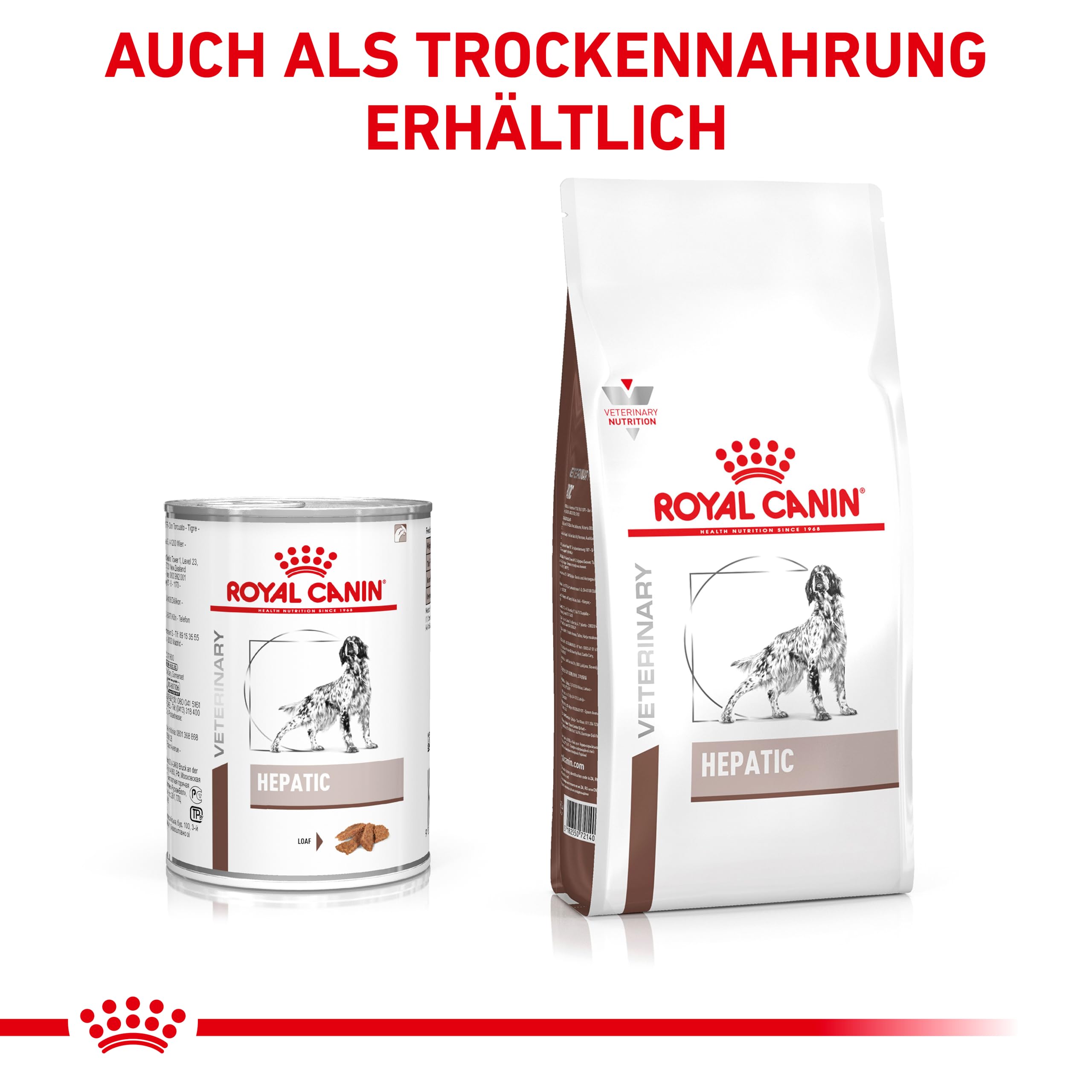 ROYAL CANIN Veterinary Hepatic Mousse | 12 x 420 g | Karma pełnoporcjowa dla dorosłych psów | Może pomóc w utrzymaniu funkcji wątroby przy niewydolności wątroby.