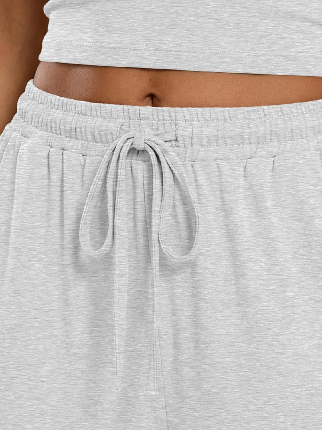 Trendy Queen Women's 2 Piece Lounge Set Spring Outfits - Camisole Top & Wide Leg Pants - Image 6