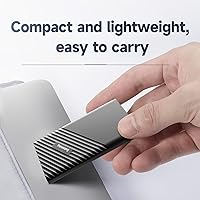 Vista 4 de fanxiang SSD externo de 2 TB portátil, hasta 2000 MB/s, unidad externa de estado sólido USB C, disco duro externo, USB 3.2 Gen2* 2 Type-C SSD