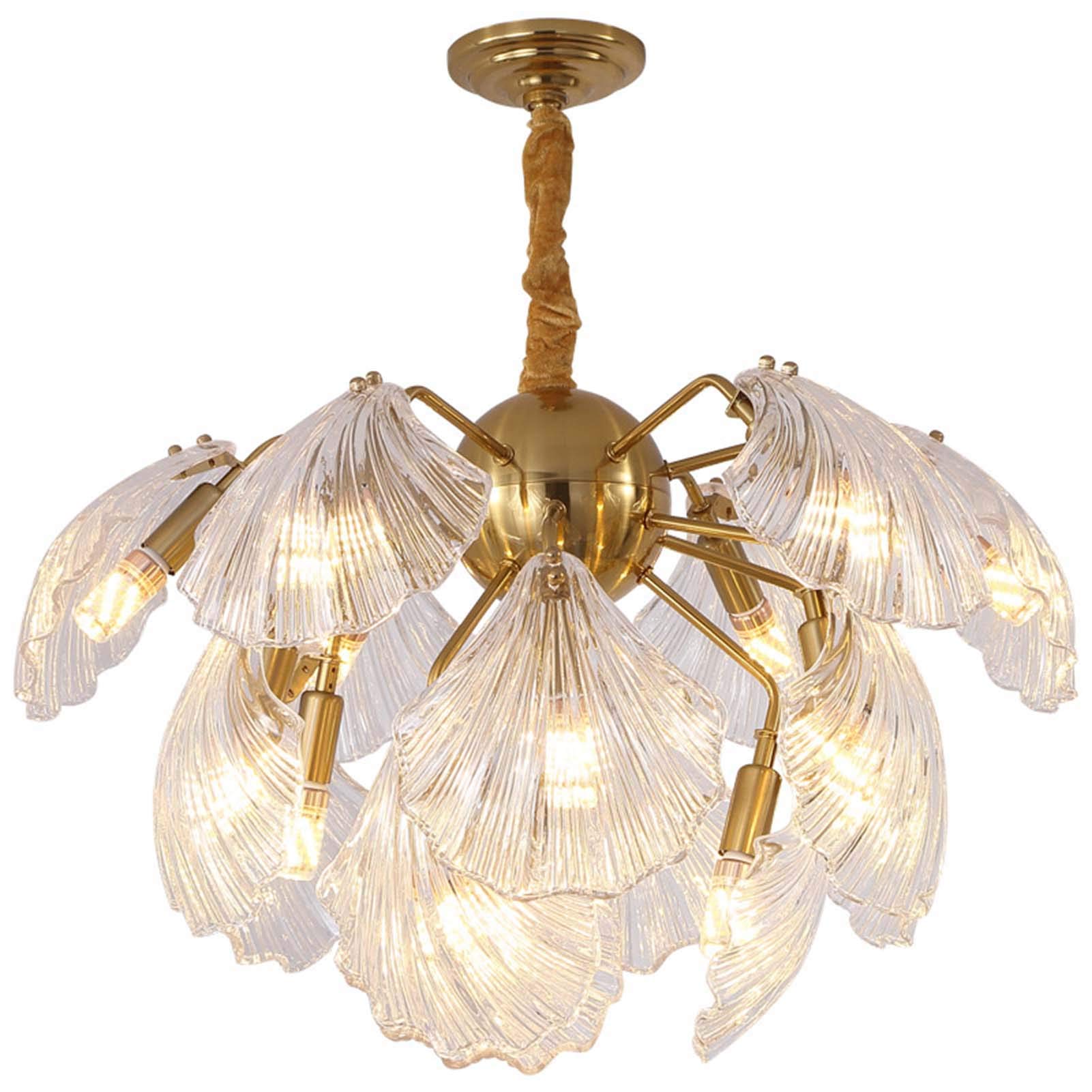 Pendant Lighting,Nordique Créatif Personnalité Lumières De Lustre En Cristal,E14 Publier-moderne Luxe Léger Lustre Éclairage,Lumière Suspendue,Salle à Manger Chambre-Cuivre 20