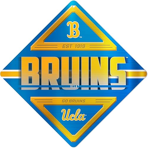 Miniatura 48 de Rico Industries NCAA - Letrero de metal estándar de 16.5 x 16.5 pulgadas, decoración del hogar, dormitorio, oficina, cueva de hombre