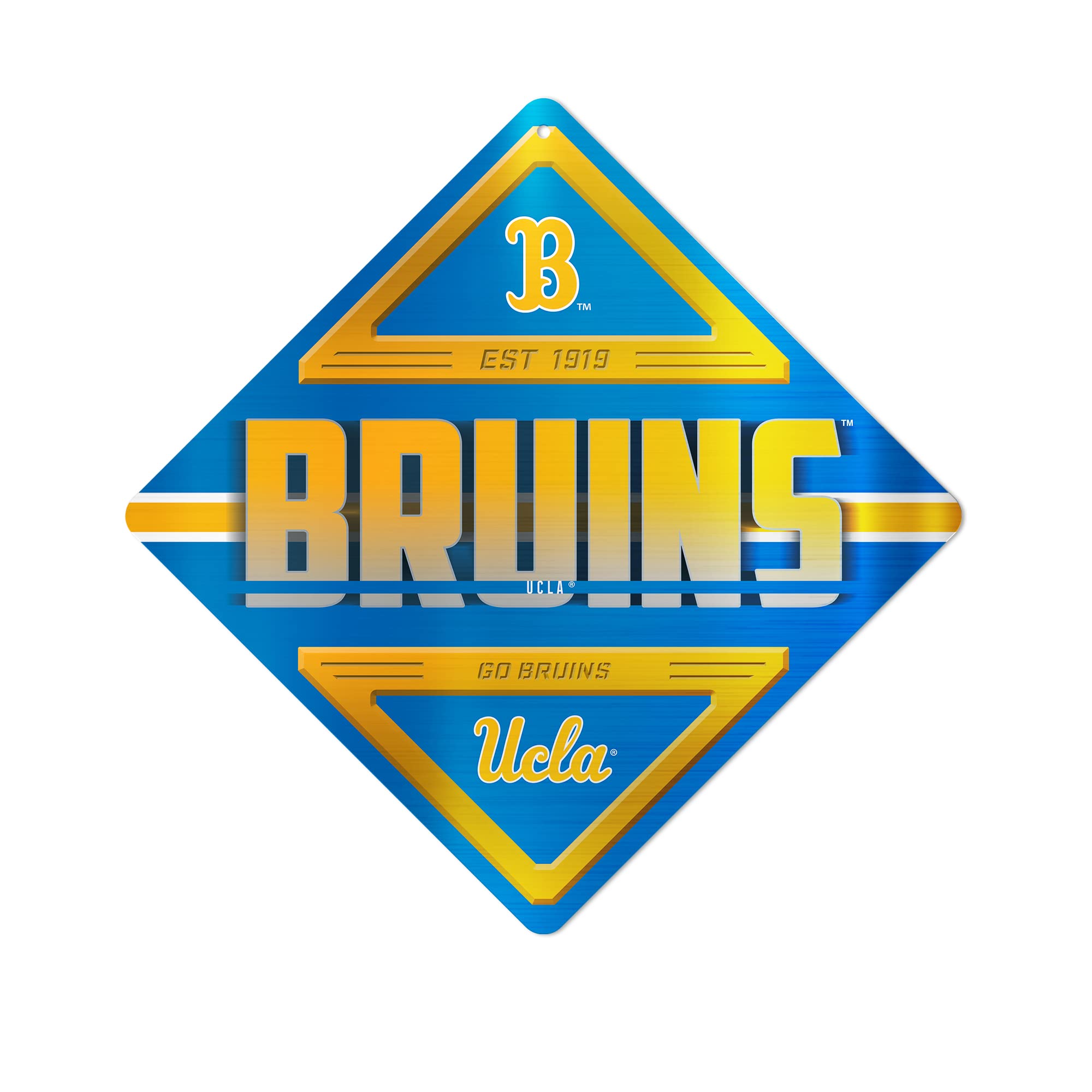 Rico Industries NCAA UCLA Bruins Metal Sign 16.5" x 16.5" Home Décor - Bedroom - Office - Man Cave