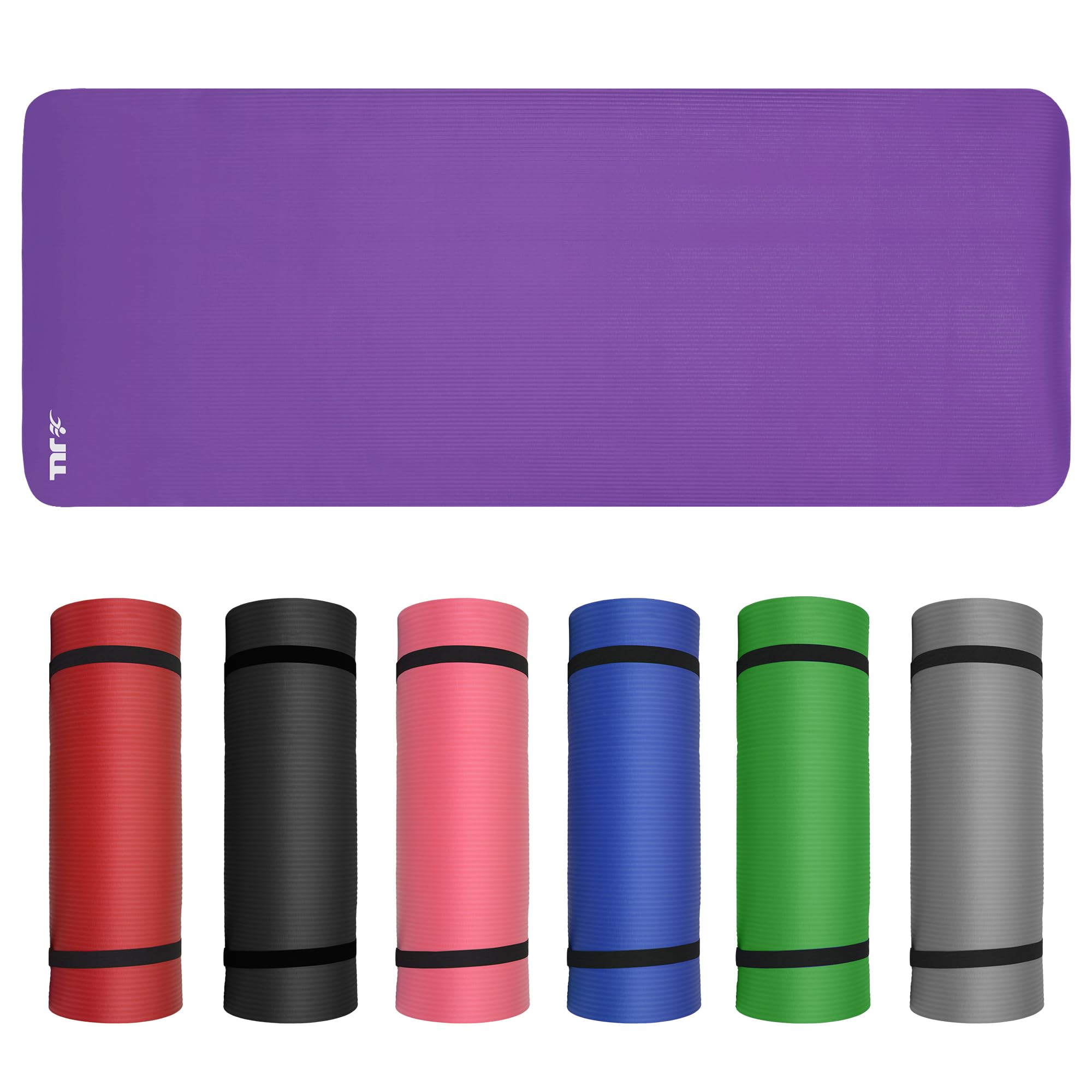 JLL 15mm Yoga Mat Extra Thick Exercise Mats Foam Gym Mats for Home (Purple) โ image 1