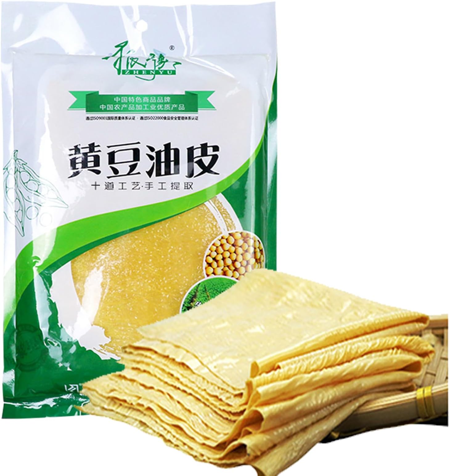 Tofu Skin Dried Beancurd Sticks - Handmade Dried Tofu Skin 125 G 4.4 Oz Vegetarian Food Special Youdoupi, For Cooking Cold Dishes Hot Pot Dry Mixing Frying Soup