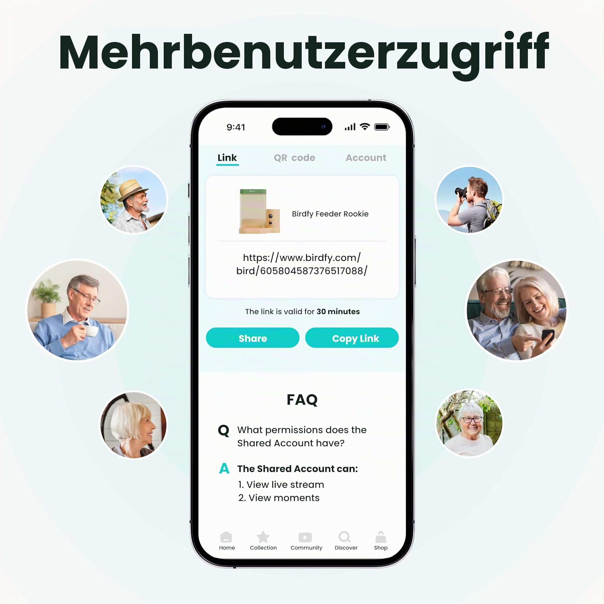 Birdfy Smart Vogelfutterhaus mit Kamera für Anfänger, Vogelfutterspender mit Nachtsicht, KI Vogelerkennung kostenlos, IP66 Wasserdicht für Vogelliebhaber