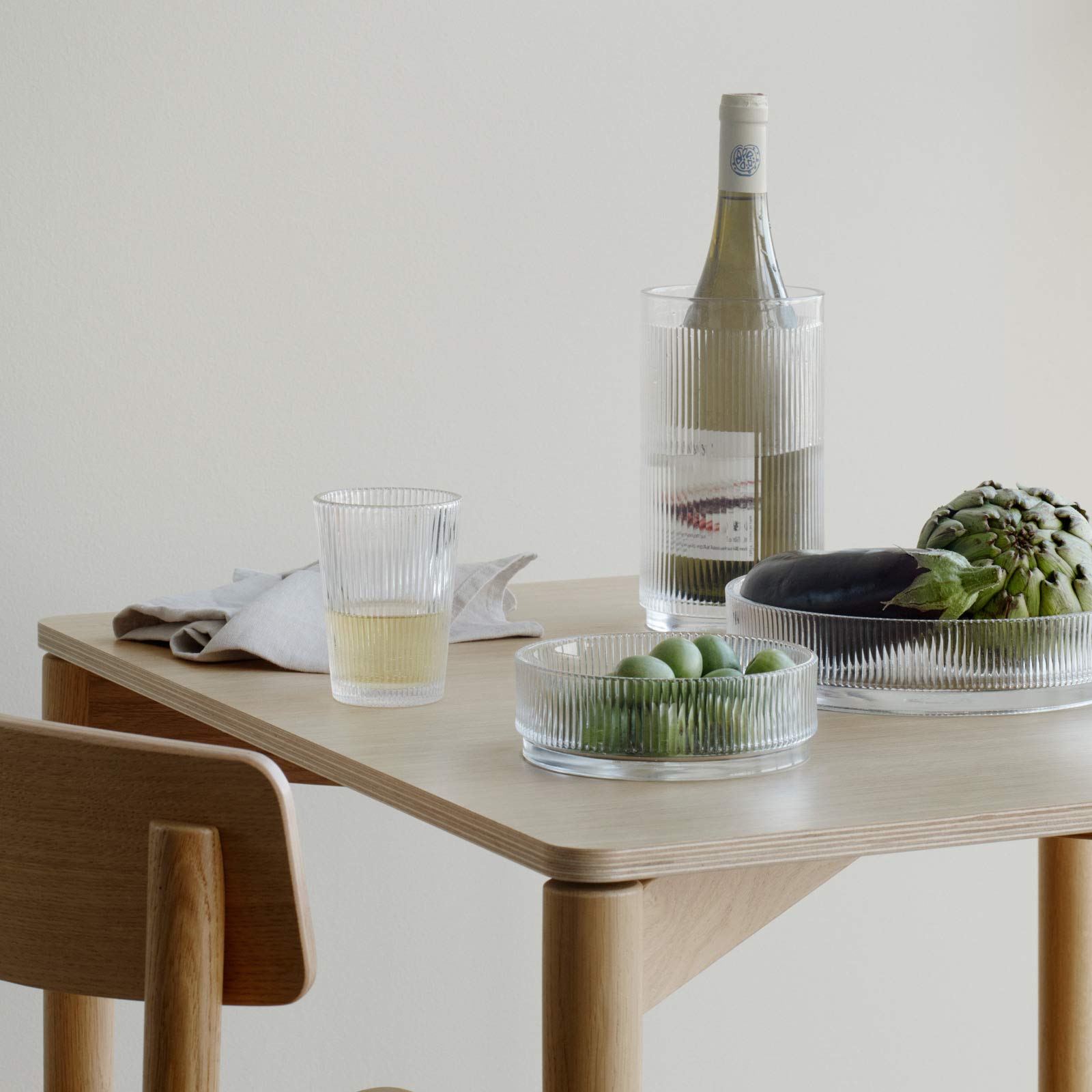 Stelton Servierschale, Glass, Ø 5cm/tiefkühlfest/mikrowellenfest/spülmaschinenfe, x-505, transparent/maschinell geblasenes Glas