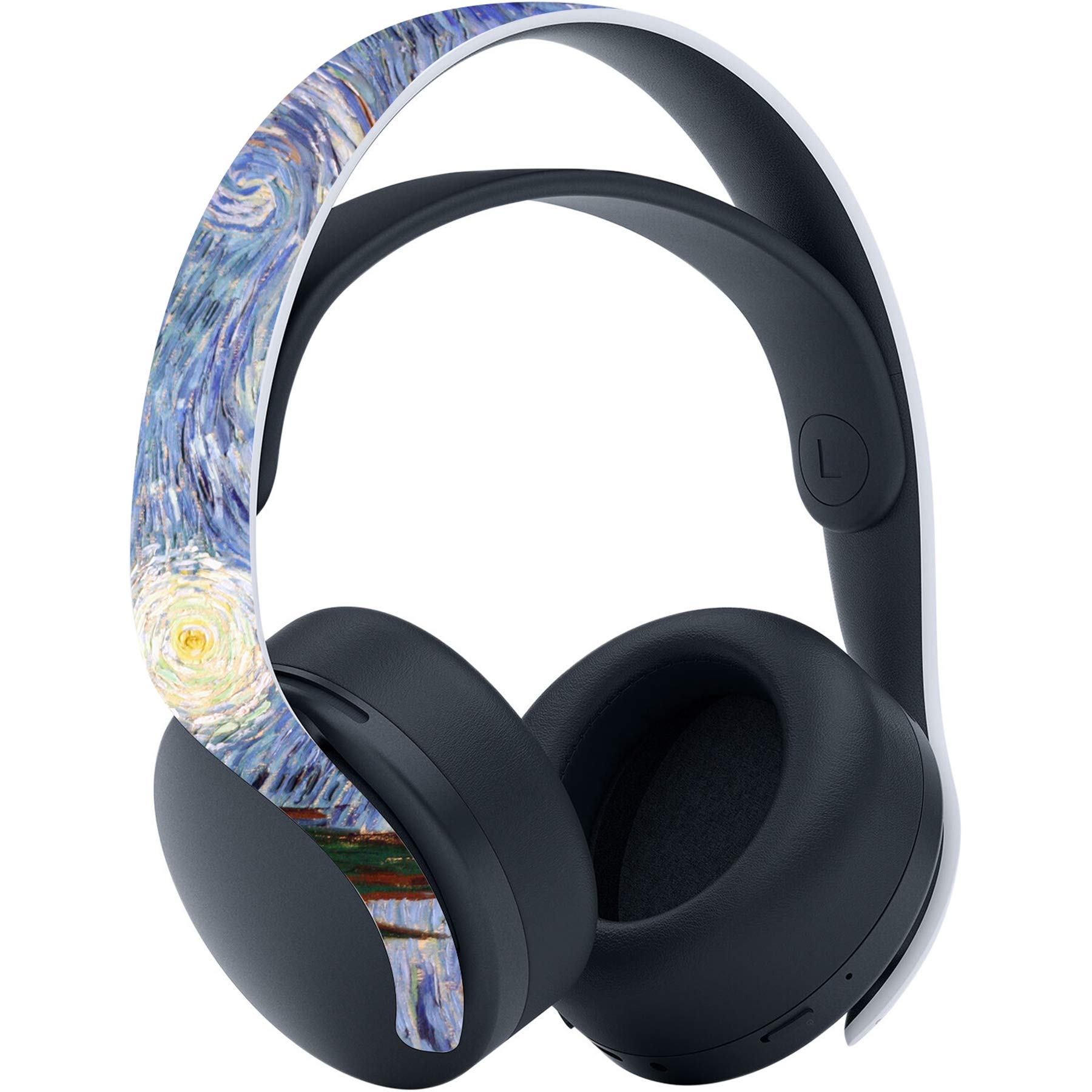 PlayVital Calcomanía Vinilo para ps5 Edición Disc - Pegatina Completa para Consola, Control, Estación de Recarga, Control Remoto y Audífonos, Skins Cubierta Protectora Adhesiva(Noche Estrellada)