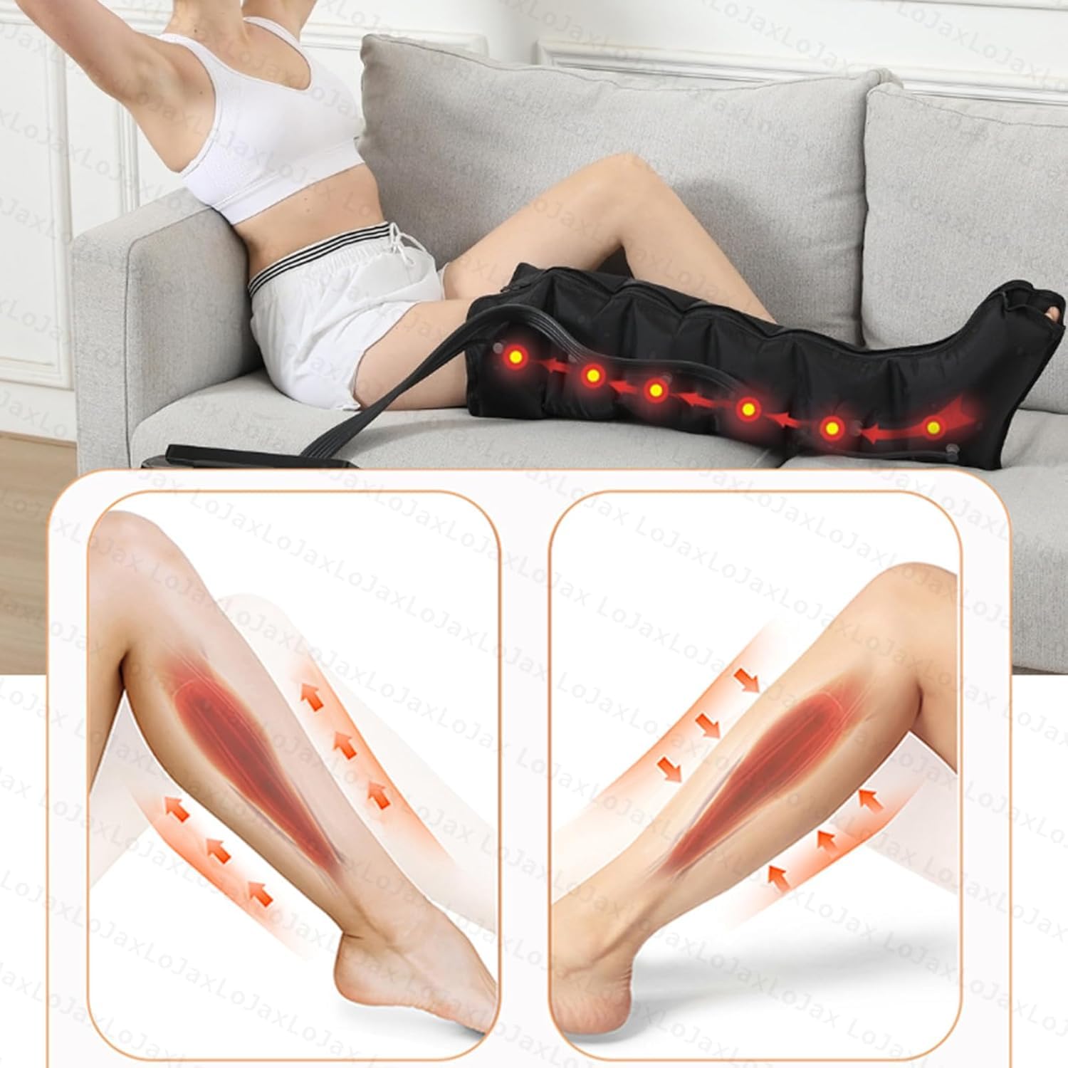 Pressoterapia Gambe︱ Macchina per Pressoterapia a Casa︱ Linfodrenaggio Gambe︱Massaggiatore Gambe Linfodrenante︱ Pressoterapia Linfodrenaggio Cellulite︱ Massaggio Gambe