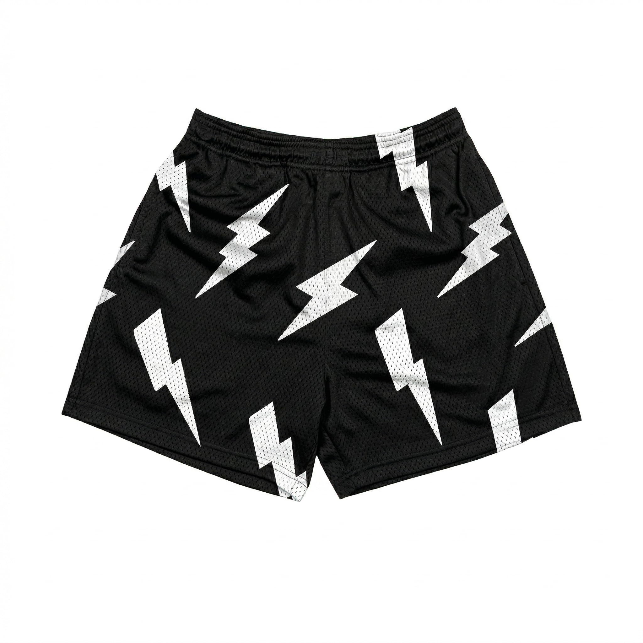 DIOTSR Mens Graphic Shorts Summer Casual Flat Front Shorts Cool Streetwear Designer Shorts Drawstring