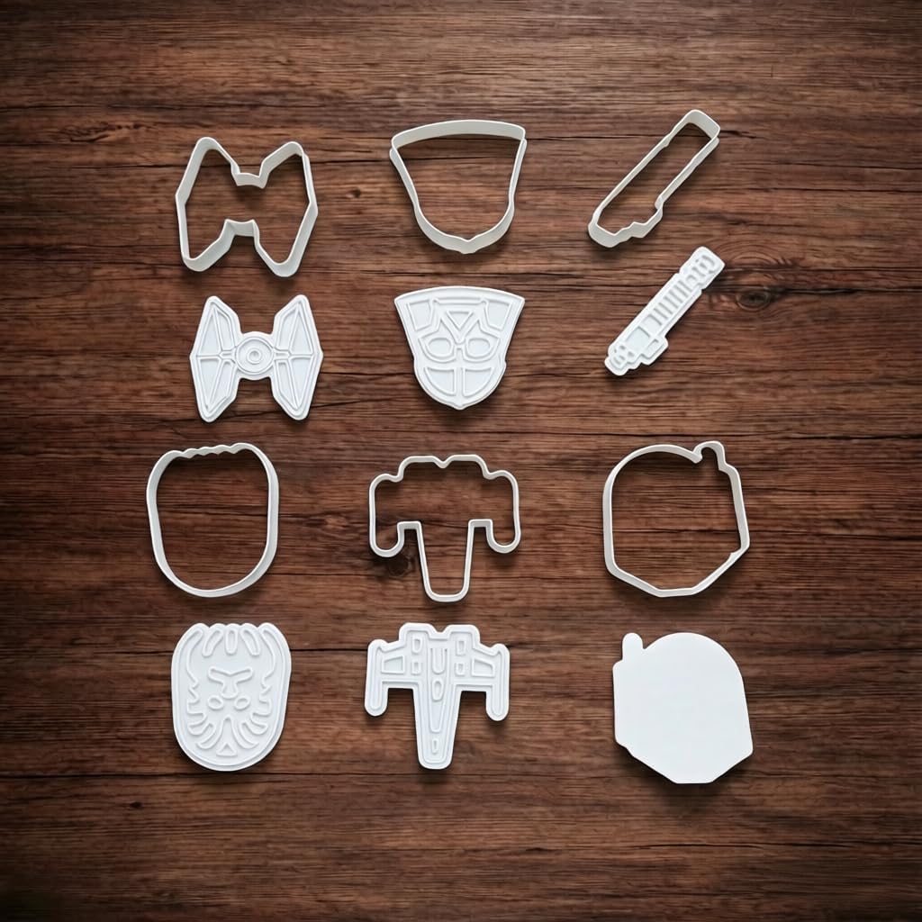 Allenjoy Cookie Cutters & Stamps, Space Soldier Biscuit Cutter Embosser Molds for Baking, Fondant, Polymer Clay - Funny Kitchen Accessories, Novelty DIY Supplies, Party Favors, Decorations, Gifts