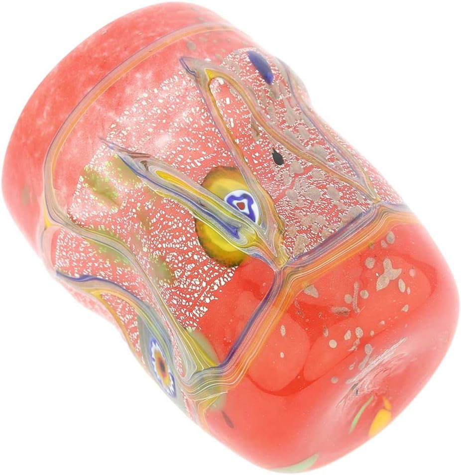 Glass Of Venice Murano Glass Modern Art Tumbler - Red