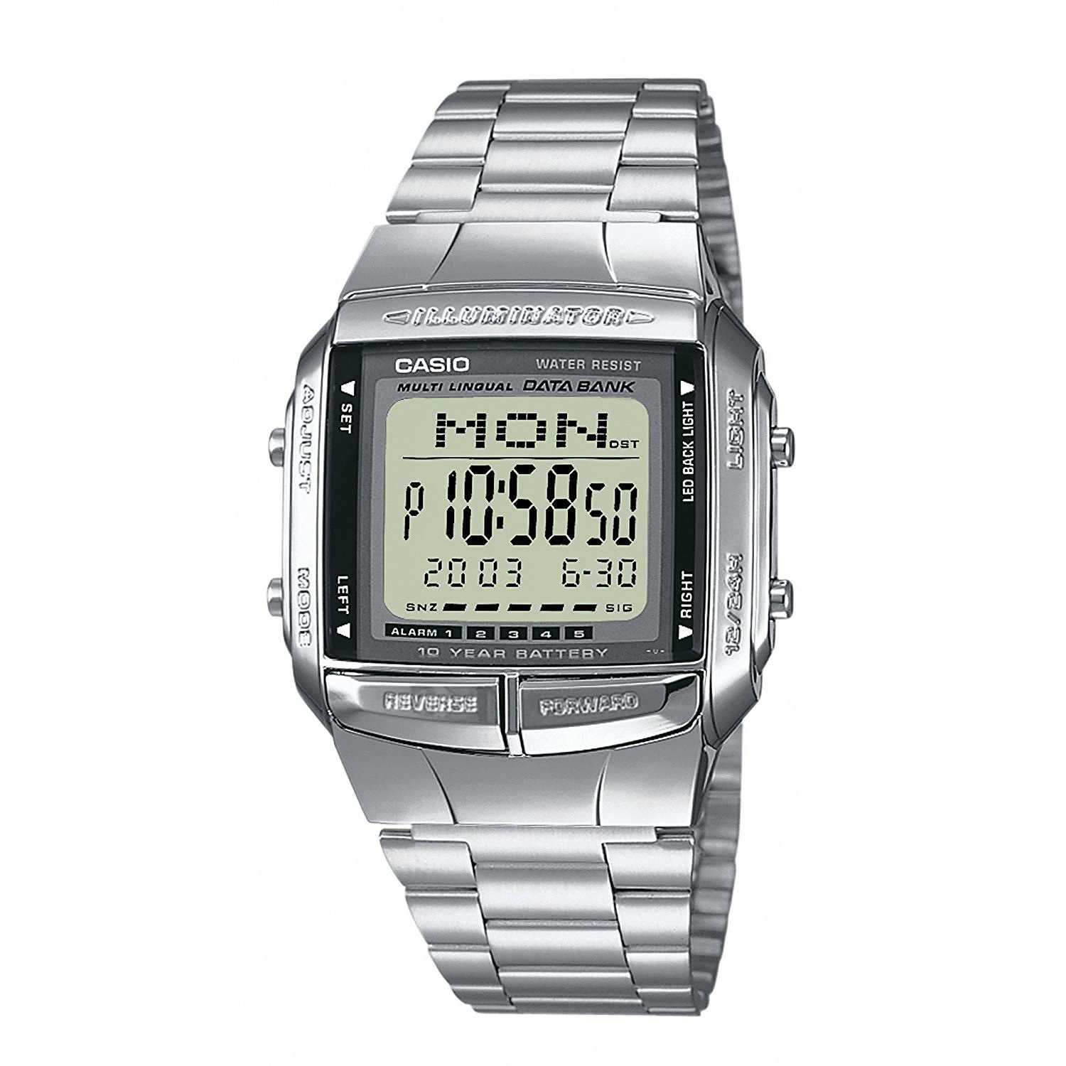 Casio Collection DB-360N | Orologio Digitale Retrò Con Cinturino In Acciaio INOX - 5