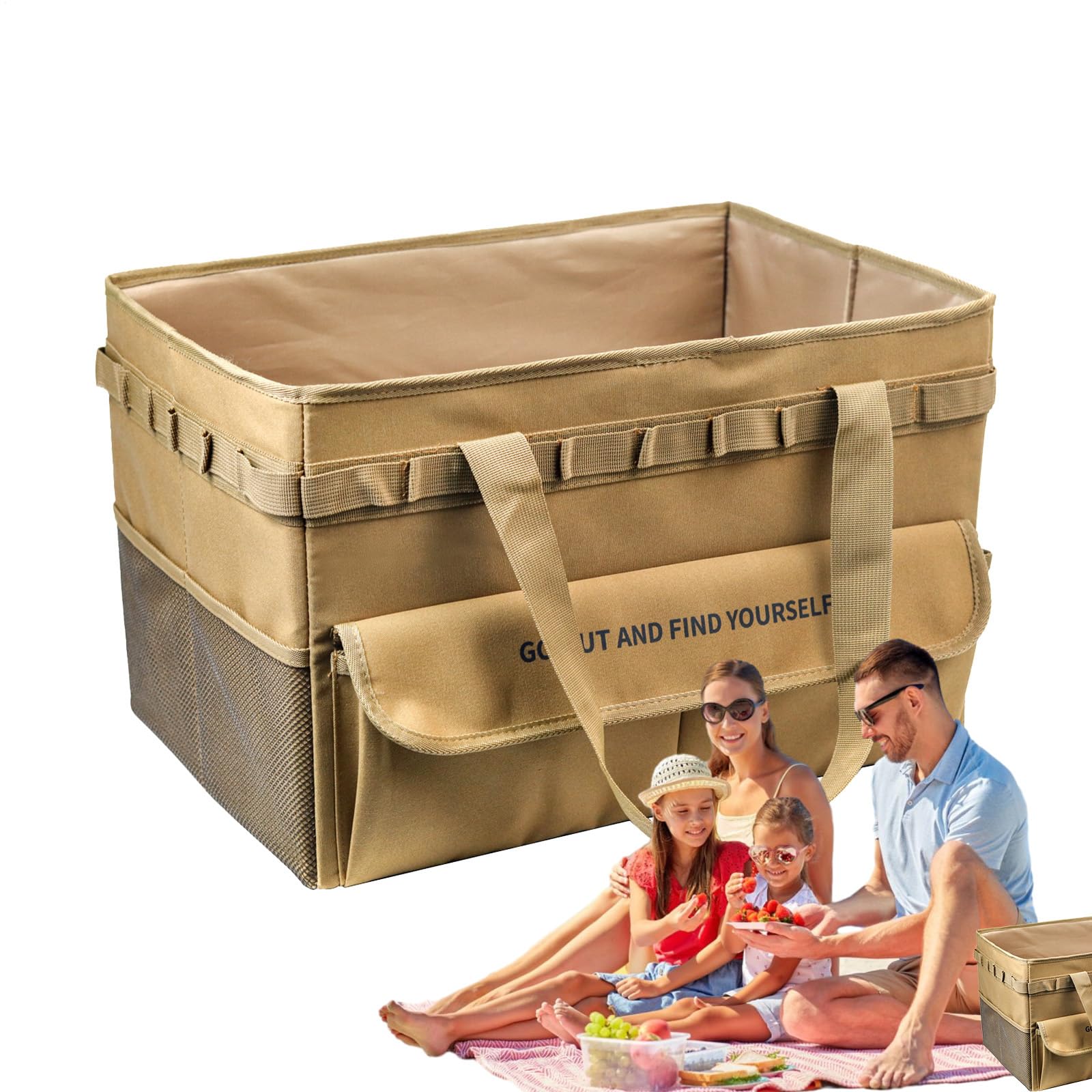 Organizador de maletero impermeable de 48cm para camping y viajes